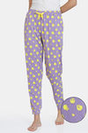 Zivame Looney Tunes Knit Cotton Pyjama - Chalk Violet — thumbnail 1